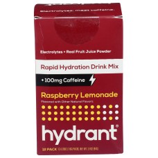HYDRANT: Rapid Hydration Mix Raspberry Lemonade, 12 ea
