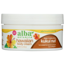 ALBA BOTANICA: Hawaiian Deep Moisturizing Body Cream Kukui Nut, 6.5 oz