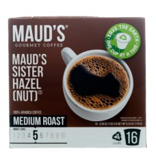 MAUDS: Sister Hazelnut Coffee Pods, 16 ea