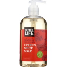BETTER LIFE: Holiday Citrus Spice Hand and Body Soap, 12 oz