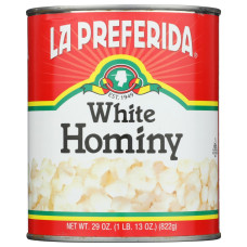 LA PREFERIDA: White Hominy, 29 oz LA PREFERIDA: White Hominy, 29 oz