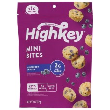 HIGH KEY SNACKS: Soft Baked Mini Treats Blueberry Muffin, 2 oz