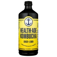 HEALTH ADE: Ginger Lemon Kombucha, 48 oz