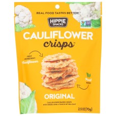 HIPPIE SNACKS: Cauliflower Crisps Original, 2.5 oz