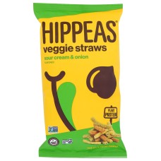 HIPPEAS: Sour Cream Onion Veggie Straws, 3.75 oz