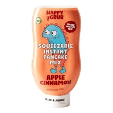 HAPPY GRUB: Apple Cinnamon Instant Pancake Mix, 9.5 oz