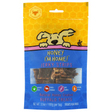 HONEY IM HOME: Honey Jerky Dog Treat, 3.5 oz