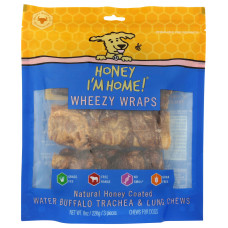 HONEY IM HOME: Wheezy Wraps Dog Chew 3 Count, 8 oz