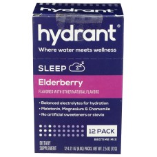 HYDRANT: Hydration Sleep Elderberry, 12 ea