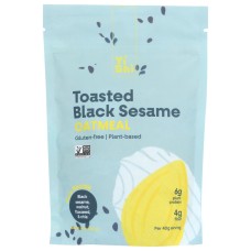 YISHI: Toasted Black Sesame 6 Serving Oatmeal Pouch, 8.5 oz