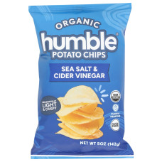 HUMBLE SNACKS: Sea Salt and Cider Vinegar Potato Chips, 5 oz HUMBLE SNACKS: Sea Salt and Cider Vinegar Potato Chips, 5 oz