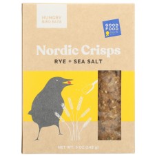 HUNGRY BIRD EATS: Rye Sea Salt Nordic Crisps, 5 oz