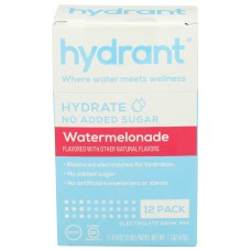 HYDRANT: Hydration Watermelonade No Added Sugar, 12 ea