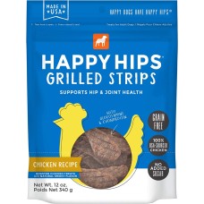 HAPPY HIPS: Chicken Grilled Strips Dog Treats, 12 oz
