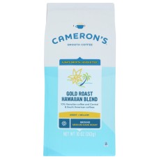 CAMERONS COFFEE: Gold Roast Hawaiian Blend Ground Medium Dark Roast Coffee, 10 oz