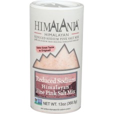 NATIERRA: Himalania Reduced Sodium Fine Pink Salt Shaker, 13 oz