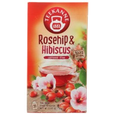 TEEKANNE: Rosehip and Hibiscus Herbal Tea, 20 bg