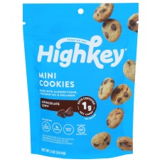HIGH KEY SNACKS: Mini Cookies Chocolate Chip, 2 oz