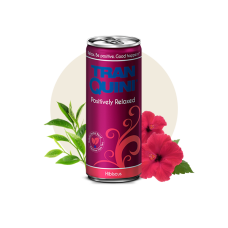 TRANQUINI: Hibiscus Sparkling Beverage, 12 oz