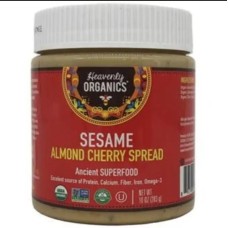 HEAVENLY ORGANICS: Sesame Cherry Almond Spread, 10 oz