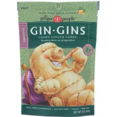 GINGER PEOPLE: Gin Gins Original Ginger Chews, 3 oz