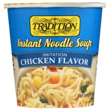 TRADITION: Chicken Flavored Instant Noodle Soup Cup, 2.29 oz