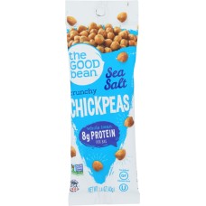 THE GOOD BEAN: Crunchy Chickpeas Sea Salt, 1.4 oz