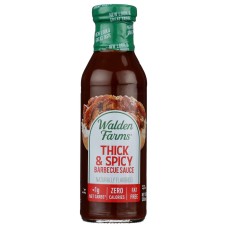 WALDEN FARMS: Thick and Spicy BBQ Sauce, 12 fl