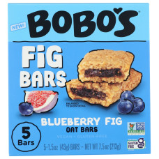 BOBOS OAT BARS: Blueberry Fig Bars, 7.5 oz
