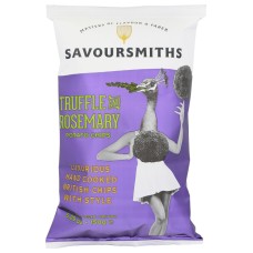 SAVOURSMITHS: Truffle and Rosemary Potato Chips, 5.29 oz