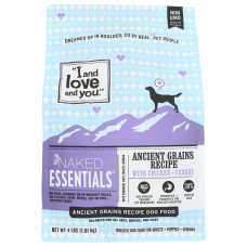 I&LOVE&YOU: Naked Essentials Ancient Grains Chicken Turkey Dog Food, 4 lb