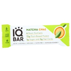 IQ BAR: Matcha Chai Bar, 1.6 oz