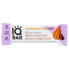 IQ BAR: Almond Butter Chip Bar, 1.6 oz