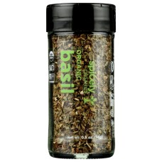 SPICELY ORGANICS: Organic Basil Jar, 0.5 oz