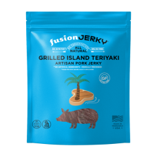 FUSION JERKY: Grilled Island Teriyaki Pork Jerky, 2.75 oz