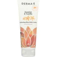 DERMA E: Jasmine and Vanilla Ultra Moisturizing Shea Body Lotion, 8 oz
