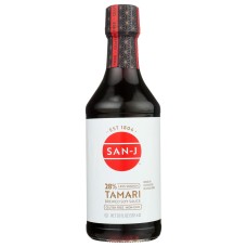 SAN J: Tamari 28 Less Sodium Soy Sauce, 20 oz