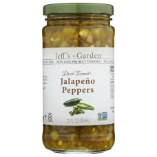 JEFFS GARDEN: Diced Tamed JalapeÃ±o Peppers, 12 oz