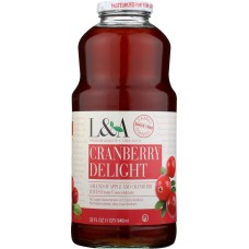 L & A JUICE: Cranberry Delight Juice, 32 fo