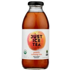 EAT THE CHANGE: Just Ice Tea Peach Oolong Tea, 16 fo