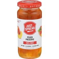 JUST SPREAD: Peach Fruit Preserve, 10 oz