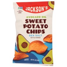 JACKSONS CHIPS: Sea Salt Sweet Potato Chips with Avocado Oil, 5 oz