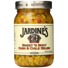 JARDINES: Sweet N Spicy Corn And Chile Relish, 16 oz