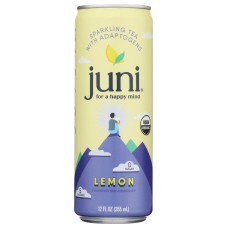 JUNI: Lemon Sparkling Tea With Adaptogens, 12 fo