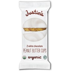 JUSTINS: Chocolate White Peanut Butter Cups, 4.7 oz