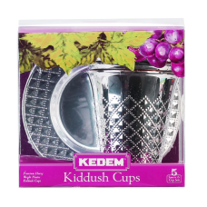 KEDEM: Diamond Kiddush Cups, 5 pk