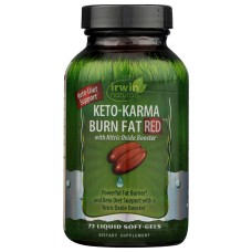 IRWIN NATURALS: Keto Karma Burn Fat Red, 72 sg