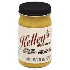 KELLEYS GOURMET: Stone Ground Mustard, 8 oz