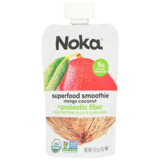 NOKA: Mango Coconut Superfood Smoothie Prebiotic Fiber, 4.22 oz