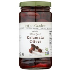 JEFFS GARDEN: Organic Pitted Greek Kalamata Olives, 7 oz